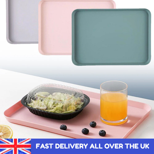 Plastic serving tray anti slip - plastic,