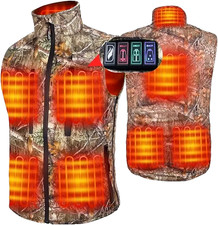 Heated Camo Hunting Vest with