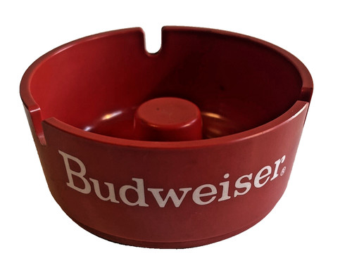 Budweiser barware ashtray red - budweiser,