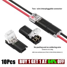 10X 12V 2Pin Cable Wire Connector Plug Waterproof Sealed For Electrical Car UK