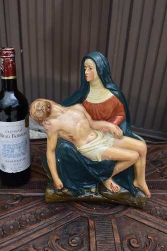 Antique flemish chalk pieta