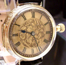 RARE C1900 SOLID 18K GOLD ANTIQUE VINTAGE SWISS IWC FOB WATCH CONVERSION S&CO