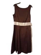 Laura Ashley Chocolate Brown dress size 12 With Net Underskirt Prom Bridesmaid 