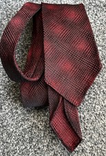 Mens Red Black Multi Patterned
