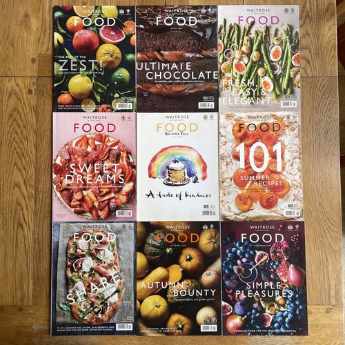 Waitrose food magazines - 9, x