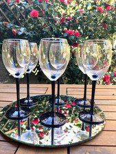 Set 6 Vintage Hand Blown