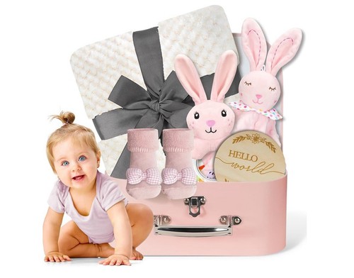 Baby girl gift set welcome - baby,