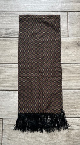 Vintage men silk brocade - silk,
