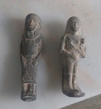 Egyptian 2 x  Statue Shabti