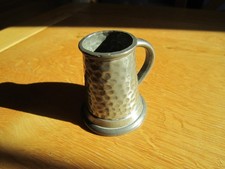 Vintage Miniature Pewter Tankard