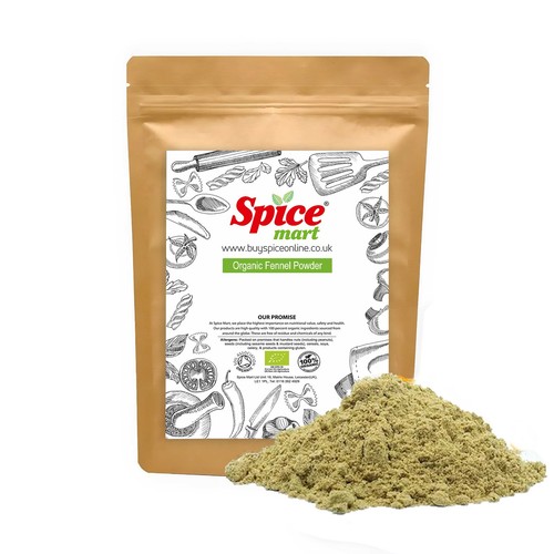 Organic fennel seeds - fennel, powder