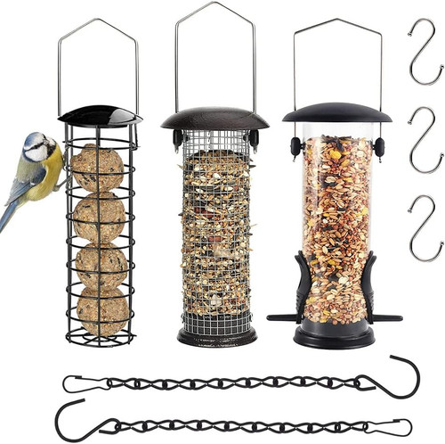 Bird feeders hanging wild - bird, hanging,wild