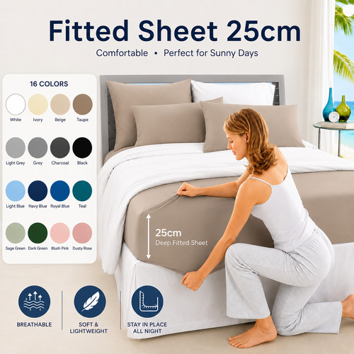 Extra deep elastic fitted - deep,