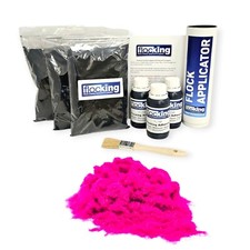 Fluorescent pink - Flocking Kit Large Triple Flocked Dash Full Kit Flocking Car