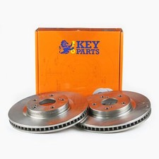2x Brake Discs Vented For