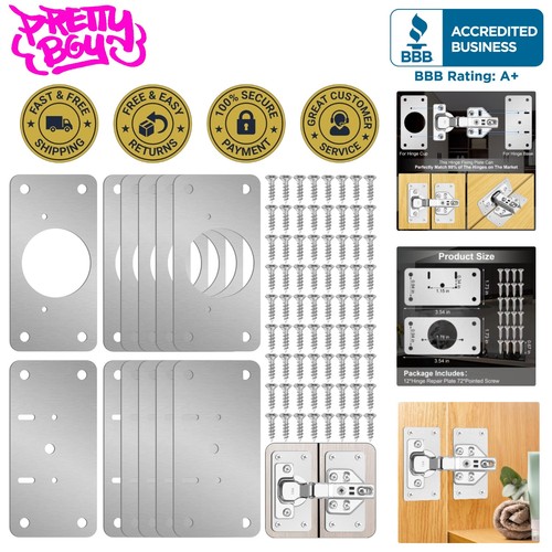 Durable hinge repair plates - repair,