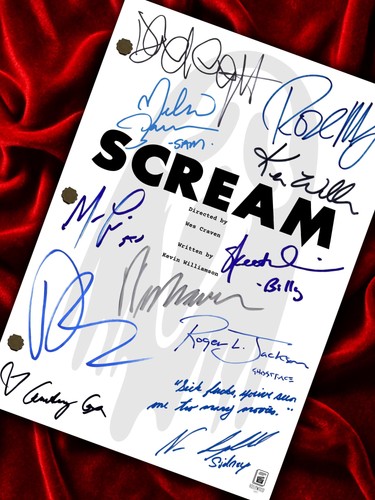 Scream signed movie prop - signed,