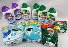 Job Lot Laundry Detergent Liquid Gel Mega Pack Pods Ariel Fairy COLLECTION ONLY