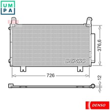 CONDENSER AIR CONDITIONING DCN40034 FOR HONDA CR-V/IV/III N22B4/N22B3 2.2L 4cyl