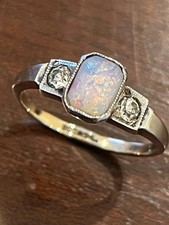 Antique 9ct Gold Opal Paste