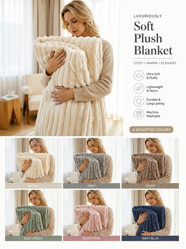 Large ribbed faux - large,