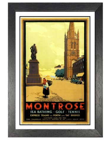 Montrose railway old advert - montrose,