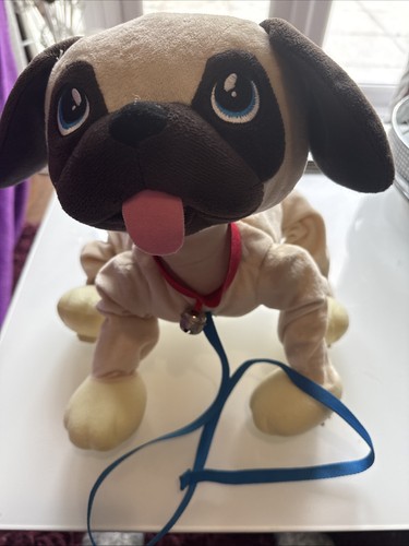 Peppy pups pug plush - pug, toy