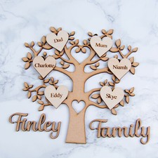 Wooden family tree - wooden,