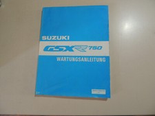 Workshop Manual Suzuki GSX R 750 1988-1990 GSXR 750 R 1989 Repair Maintenance