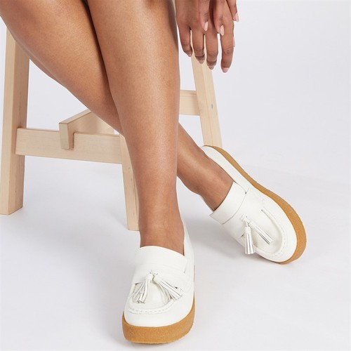 Ladies fitflop leather - leather, tassel