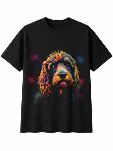 Detailed cockapoo dripping dog - cockapoo,