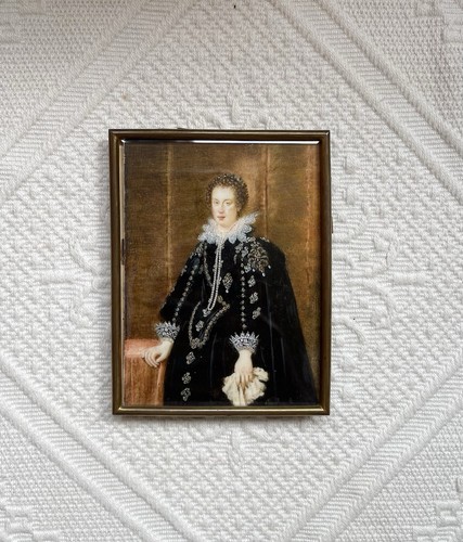 Antique miniature portrait - antique,