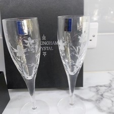 Pair rockingham crystal hand - crystal,