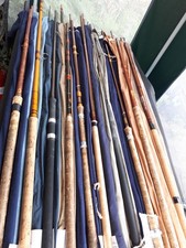 Vintage used fishing rods, including Shakespeare, Bruce & Walker, Hardy