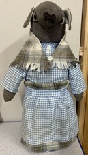 Vintage Country Mouse Weighted Bottom Door Stop 18” tall H1