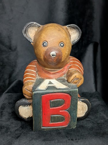 Hand carved vintage wooden - hand-carved,