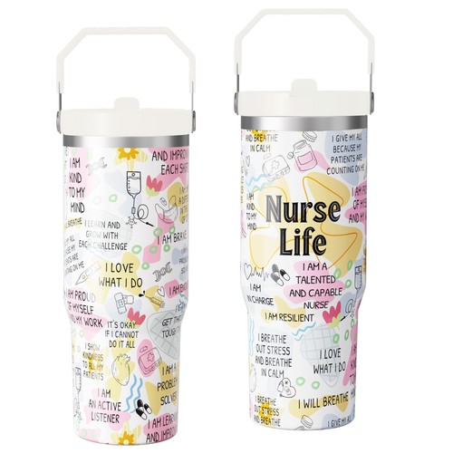 Cahduenx nurse tumbler - 30, oz