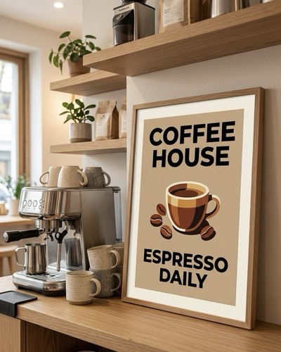Coffee house espresso poster - coffee,
