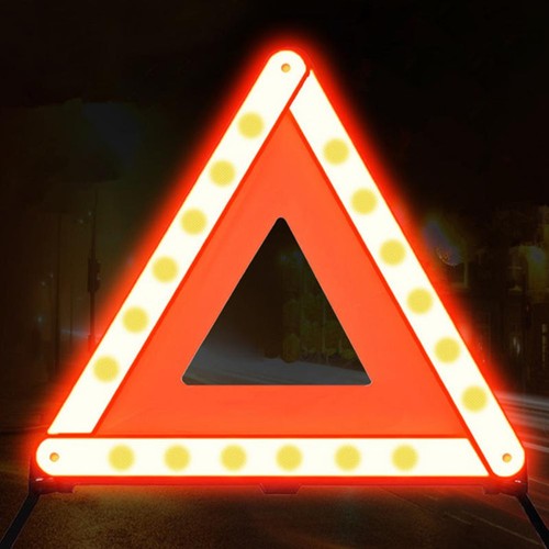 Large warning car triangle - warning,