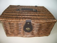 M & S WICKER HAMPER BASKET