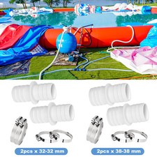 32mm 38mm Swimming Pool Hose Connector Adapter Wtih Stainless Steel Hose Clamps