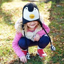 Hand Knitted Woolly Penguin