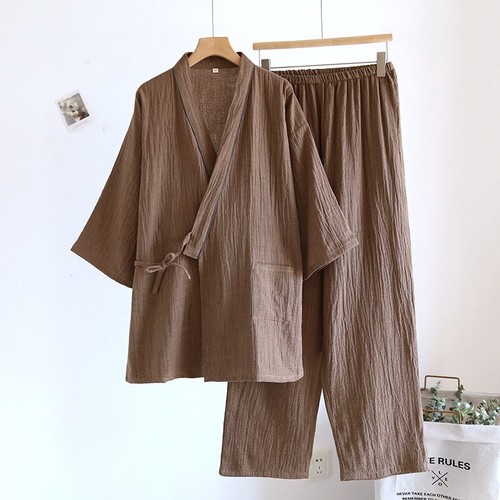 Men cotton kimono style - men’s,