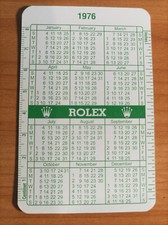 vintage Rolex Calendar