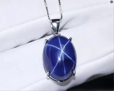 Blue Star Sapphire Pendant