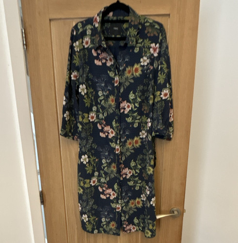 Next navy floral shirt dress - next,