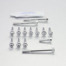 Aluminium Engine Kit Kawasaki ZZR1400 Race Spec Etched EKA371HXRE Silver