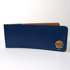 Doctor Who Longleat and Dapol exhibition blue cheque book cover