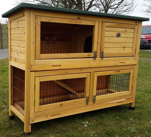 Large rabbit hutch guinea - hutch, pig