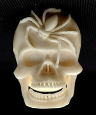 Intricately carved from cow